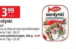 E.Leclerc Sardynki w sosie pomidorowym oferta