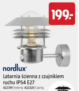 Jula Latarnia ścienna z czujnikiem ruchu IP54 E27 oferta