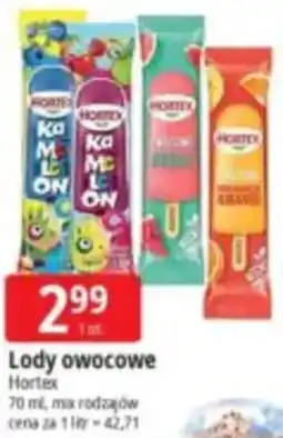 E.Leclerc Lody owocowe Hortex oferta