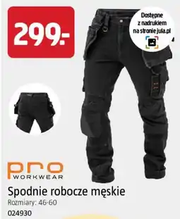 Jula Spodnie robocze męskie pro WORKWEAR oferta