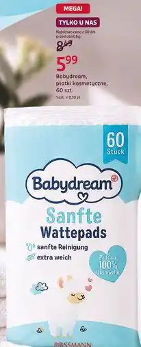 Rossmann Babydream, płatki kosmetyczne, 60 szt oferta