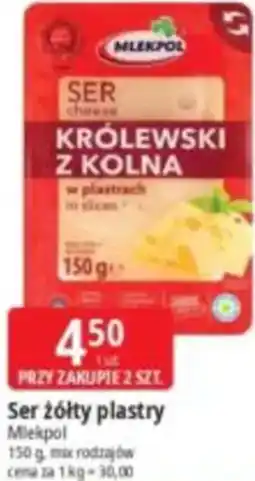 E.Leclerc Ser żółty plastry Mlekpol oferta
