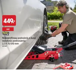 Jula MEEC TOOLS Niskoprofilowy podnośnik o dużej wysokości podnoszenia oferta