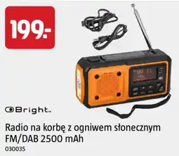 Jula Radio na korbę z ogniwem słonecznym FM/DAB 2500 mAh oferta