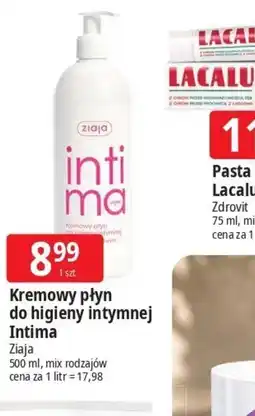 E.Leclerc Kremowy płyn do higieny intymnej Intima Ziaja oferta