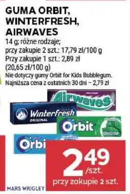 Stokrotka Market Guma Orbit, Winterfresh, Airwaves oferta