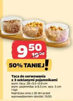 Netto Taca do serwowania z 3 szklanymi pojemnikami oferta