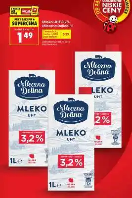Biedronka Mleko UHT 3,2% Mleczna Dolina, 1 l oferta