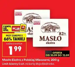 Biedronka Masło Ekstra z polskiej mleczarni, 200 g oferta