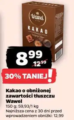 Netto Kakao o obniżonej zawartości tłuszczu Wawel oferta