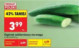Biedronka Ogórek szklarniowy na wage oferta