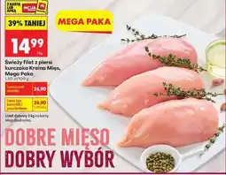 Biedronka Świeży filet z piersi kurczaka Kraina Mięs, Mega Paka oferta