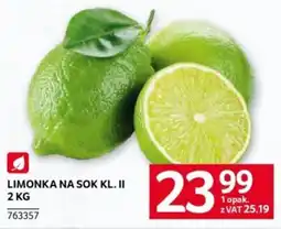 Selgros Limonka na sok kl. II oferta