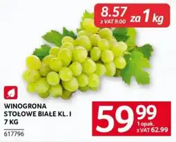 Selgros Winogrona Stołowe Białe Kl. I oferta