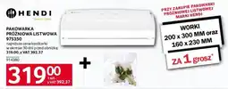 Selgros Pakowarka próżniowa listowa Hendi oferta