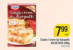Delikatesy Piotruś Pan Ciasto i krem do Karpatki DR.OETKER oferta