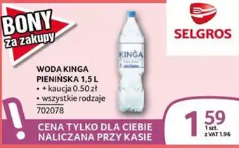 Selgros Woda Kinga Pienińska oferta