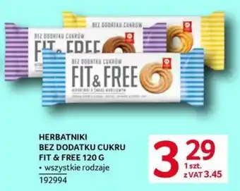 Herbatniki bez dodatku cukru FIT & FREE