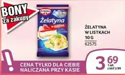 Selgros Żelatyna w listkach Dr. Oetker oferta