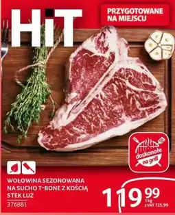 Selgros Wołowina Sezonowana na Sucho T-Bone z Kością Stek Luz oferta