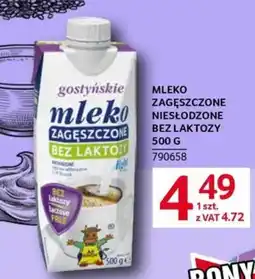 Selgros Gostyńskie Mleko Zagęszczone Bez Laktozy oferta