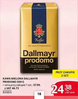 Selgros Kawa Mielona Dallmayr Prodomo oferta