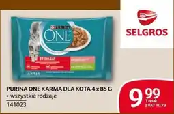 Selgros PURINA ONE KARMA DLA KOTA oferta