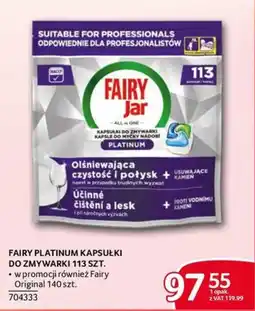 Selgros Fairy Platinum Kapsułki do zmywarki oferta
