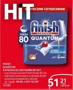 Selgros Finish Quantum Kapsułki do zmywarki oferta