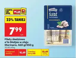 Biedronka Filety śledziowe a' la Matjas w oleju Marinero, 460 g/350 g oferta