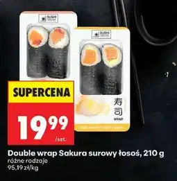 Biedronka Double wrap Sakura surowy łosoś, 210 g oferta