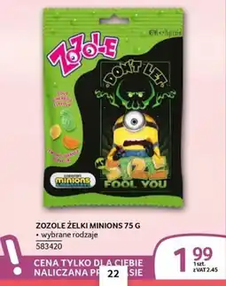 Selgros Zozole Żelki Minions oferta