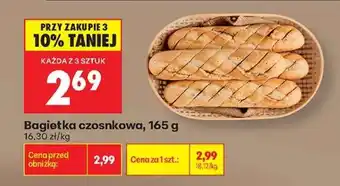 Biedronka Bagietka czosnkowa 165 g oferta