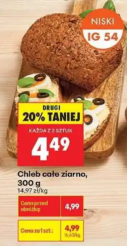 Biedronka Chleb cale ziarno 300 g oferta