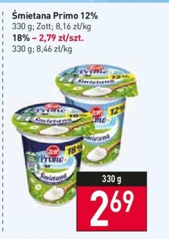 Stokrotka Śmietana Primo 12% 330g oferta