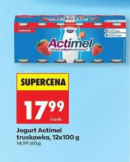 Biedronka Jogurt Actimel truskawka 12x100 g oferta