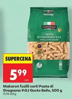 Biedronka Makaron fusilli corti Pasta di Gragnano P.G.I Gusto Bello , 500 g oferta