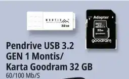 E.Leclerc Pendrive USB 3.2 GEN 1 Montis/ Karta Goodram 32 GB oferta