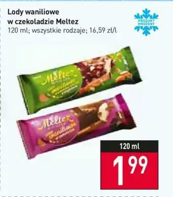 Stokrotka Lody waniliowe w czekoladzie Meltez 120ml oferta