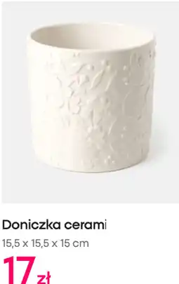 Pepco Doniczka ceramiczna Pepco, 15,5 x 15,5 x 15 cm oferta