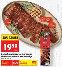 Biedronka Żeberka wieprzowe barbecue Wolno Gotowane Kraina Mięs oferta
