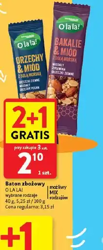 Intermarche Baton zbożowy O LA LA! oferta
