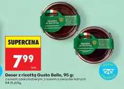 Biedronka Deser z ricottą Gusto Bello, 95 g oferta