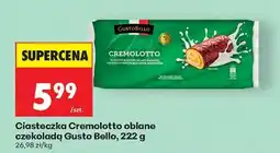 Biedronka Ciasteczka Cremolotto oblane czekoladą Gusto Bello, 222 g oferta