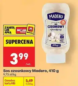 Biedronka Sos czosnkowy Madero , 410 g oferta