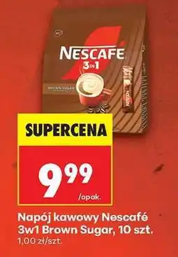 Biedronka Napój kawowy Nescafé 3w1 Brown Sugar, 10 szt oferta