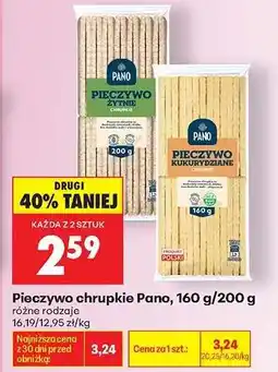 Biedronka Pieczywo chrupkie Pano, 160 g/200 g oferta