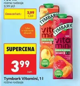 Biedronka Tymbark Vitamini, 1l oferta