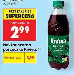 Biedronka Nektar czarna porzeczka Riviva, 1 l oferta