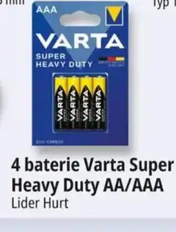 E.Leclerc 4 Baterie Varta Super Heavy Duty AA/AAA oferta
